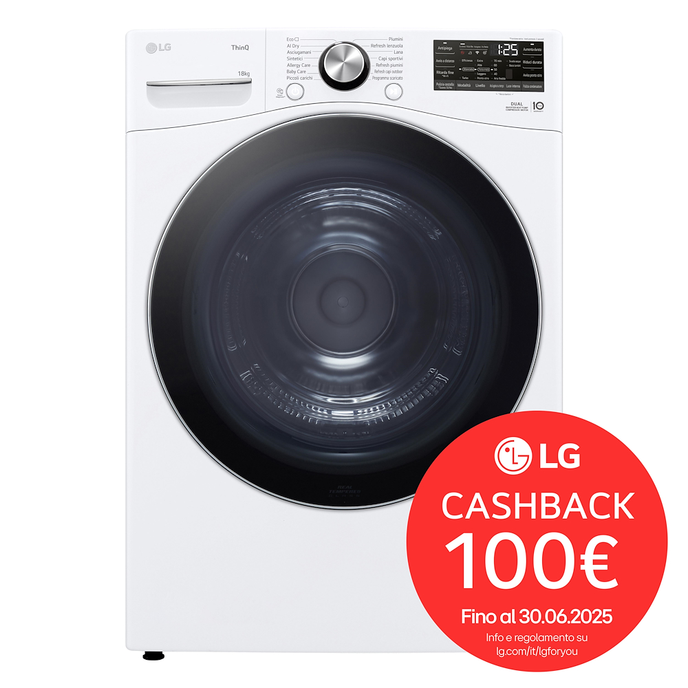 LG RH18U8AVCW - Asciugatrice  18kg DUAL Inverter