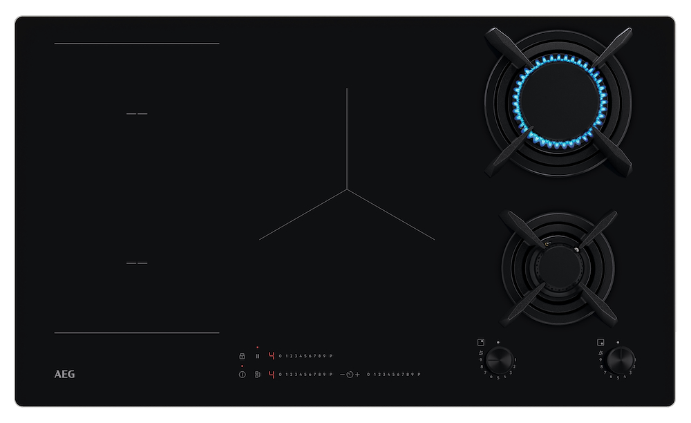 AEG HDB95623NB - Piano cottura induzione e gas 90 cm