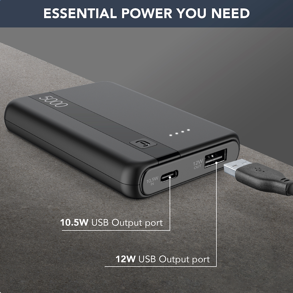 CELLULAR LINE PBENTRY5000K - Power Bank 5000mAh USB-C