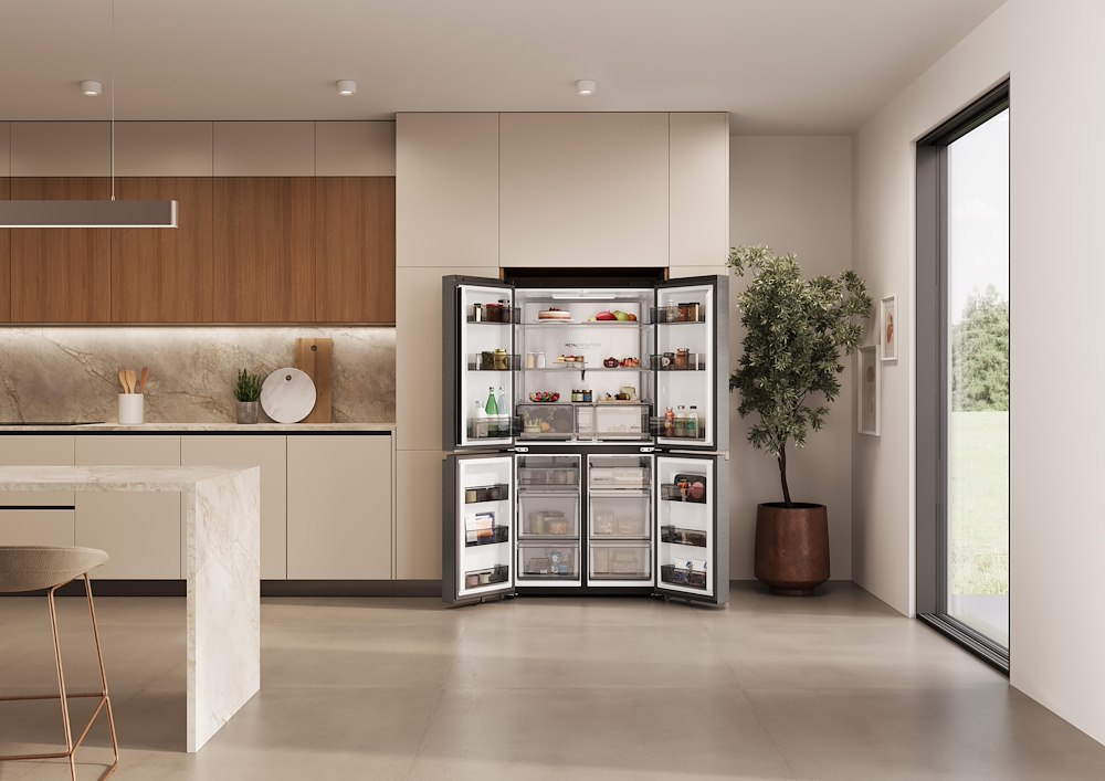 HAIER HCR59F18DNMM - Frigorifero Multiporta NoFrost 706L Inox