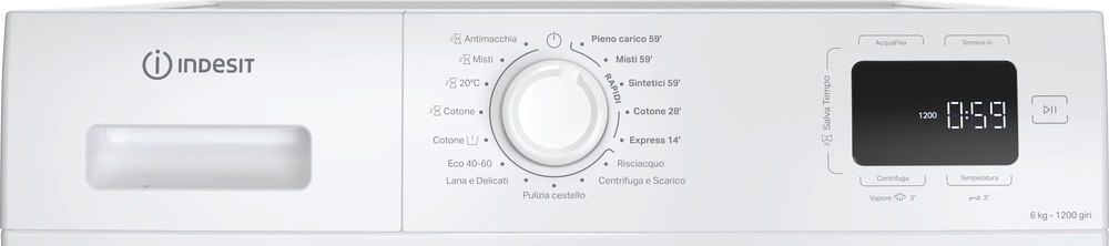 INDESIT IM642BMYTIMEIT - Lavatrice Indesit 6kg Libera Installazione