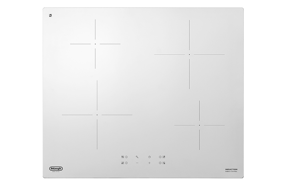 DE LONGHI PIB62 - PIB62 0586062 P.COTT.INDUZ.60CM 4ZONE FORO 48CM VETROCER.BIANCO