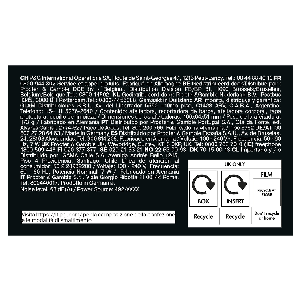 BRAUN 52B1650S - Elektrorasierer Wet&Dry