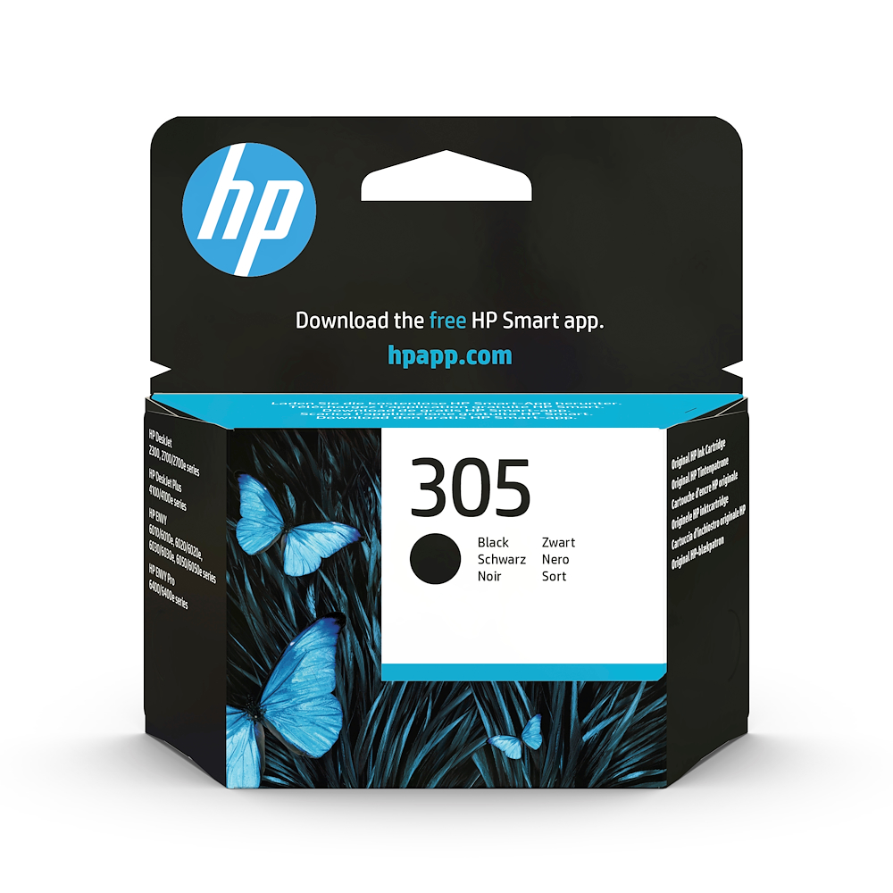 HP 3YM61AEBL - 305 Original Tinte Kartusche Schwarz