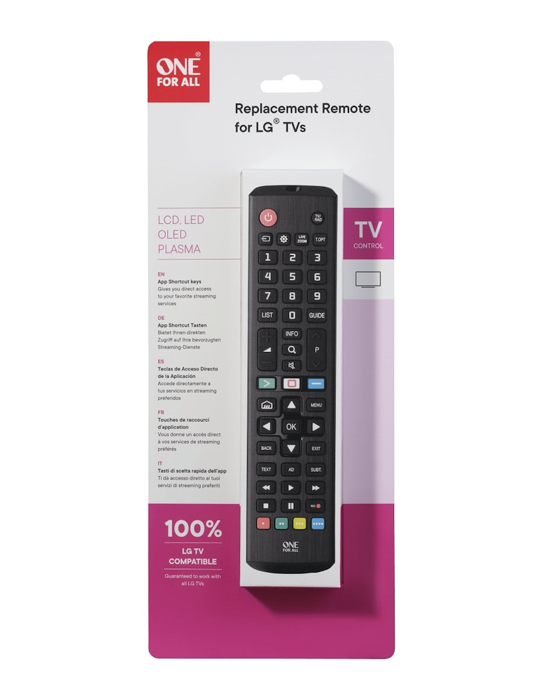 ONE FOR ALL URC4911 - Universelle LG Fernseher Fernbedienung ONE FOR ALL URC4911 - Universelle LG Fernseher Fernbedienung