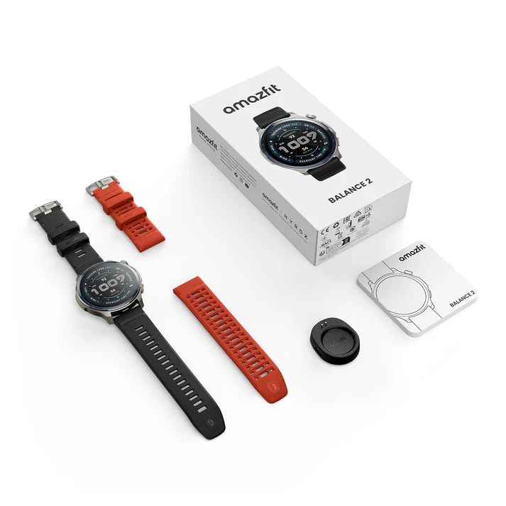 Amazfit BALANCE2BLACK - Smartwatch mit langer Akkulaufzeit Amazfit BALANCE2BLACK - Smartwatch mit langer Akkulaufzeit