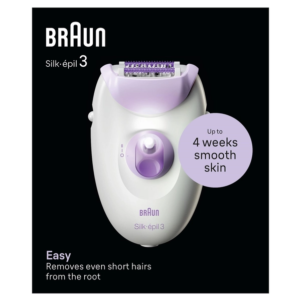 BRAUN SE3000 - Silk-épil 3 Epiliergerät weiß/lila