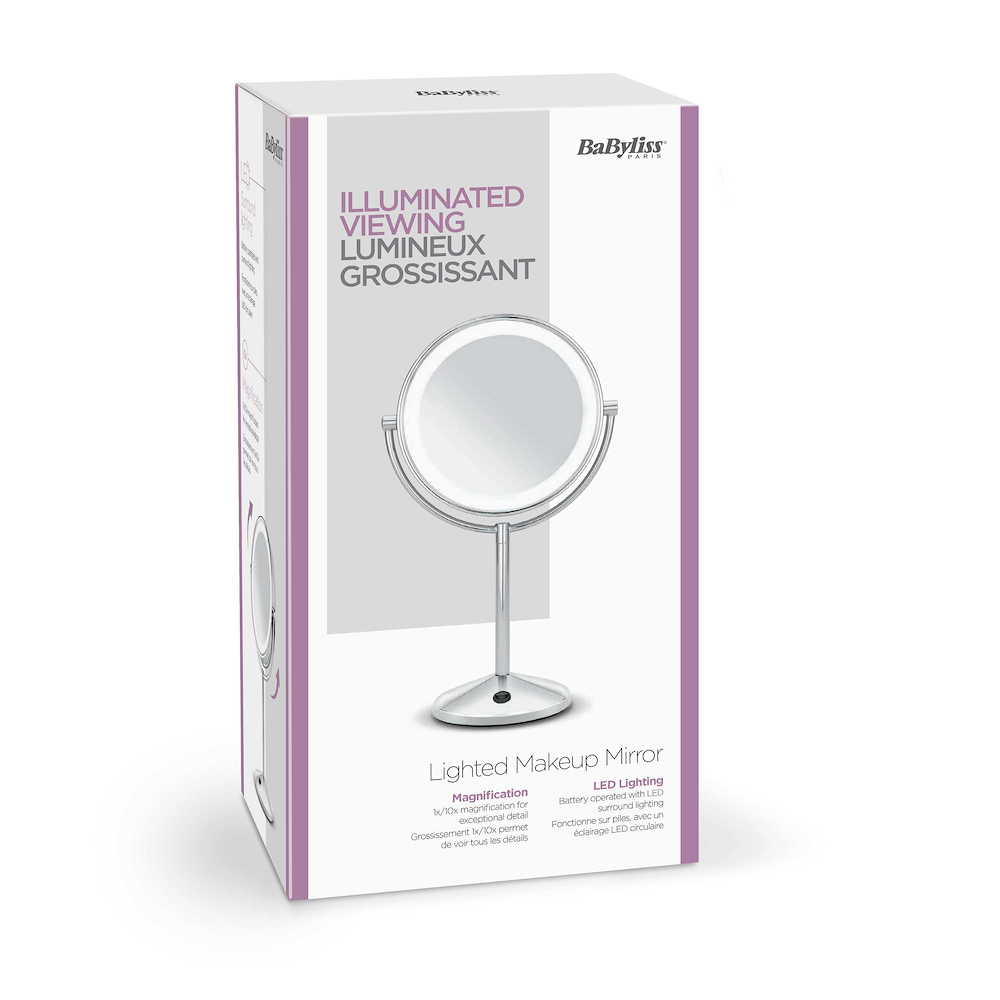 BABYLISS 9436E - Specchio LED doppio faccia 10X BABYLISS 9436E - Specchio LED doppio faccia 10X
