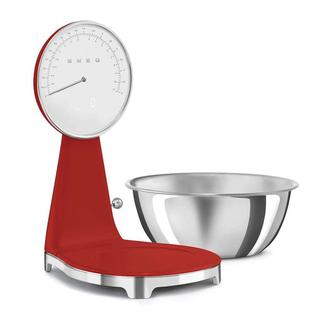 SMEG KSF01RDWW - Bilancia da cucina rossa anni 50