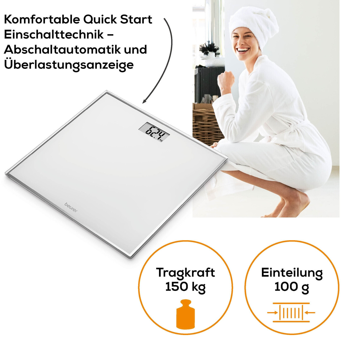 BEURER GS120KOMPAKT - Bilancia elettronica Beurer GS 120