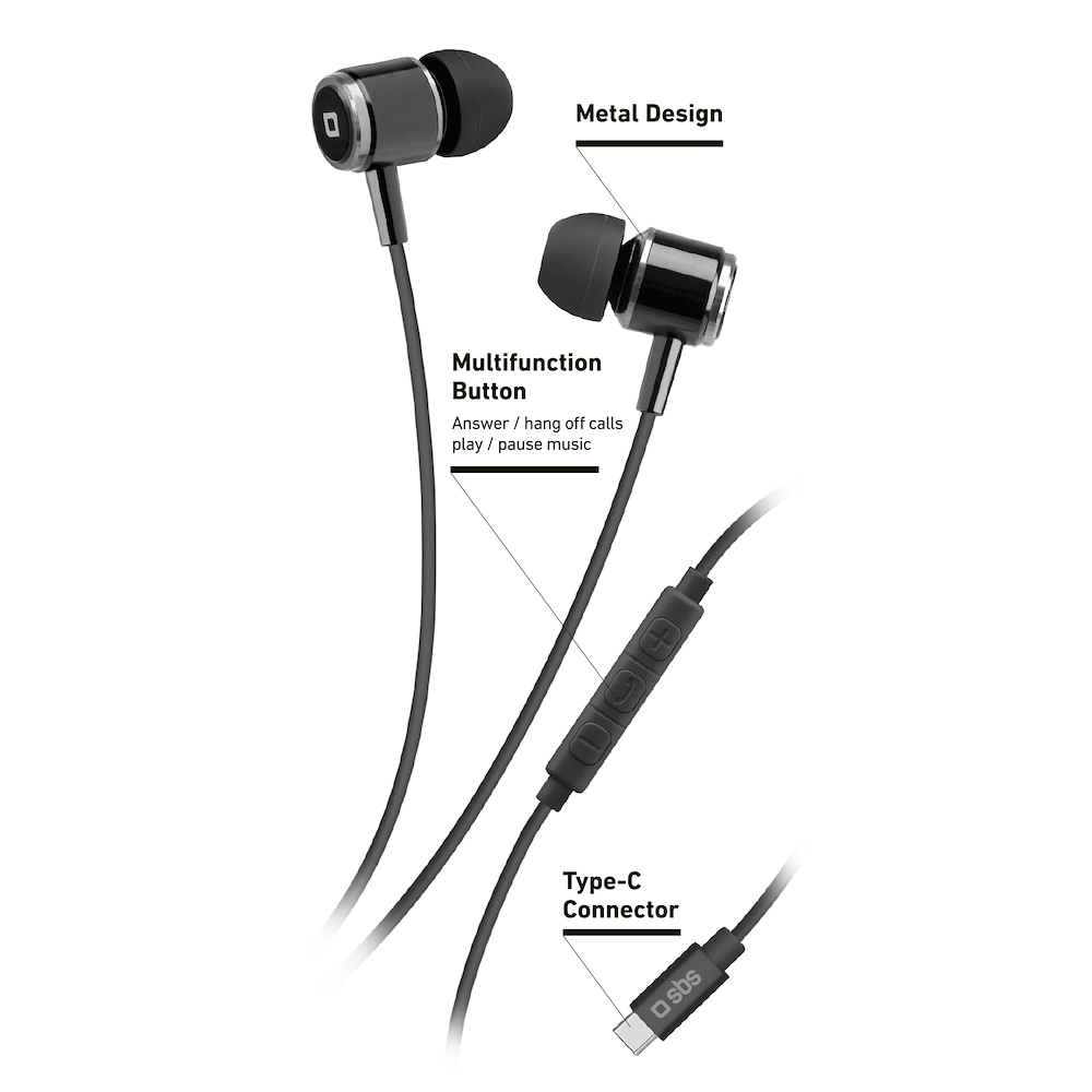 SBS TEEARTYCK - Auricolari  Type-C