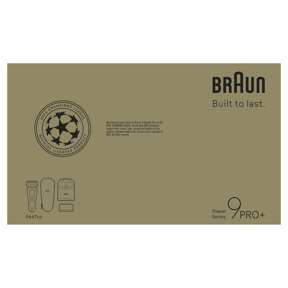 BRAUN 9667CC - Elektrorasierer Silber