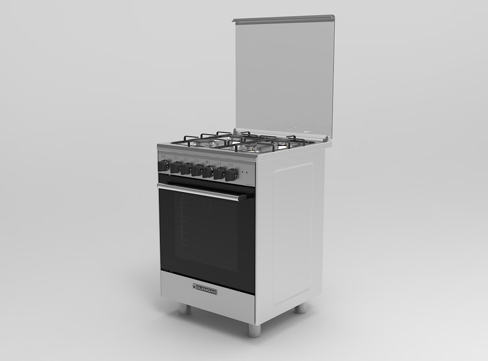 GLEM GAS DG66MI3 - CUCINA INOX 60CM ELETTRICA