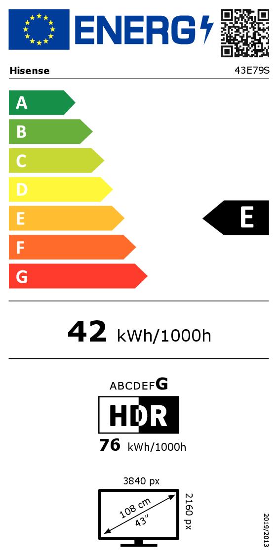 HISENSE 43E79S - TV QLED 43" 4K HD