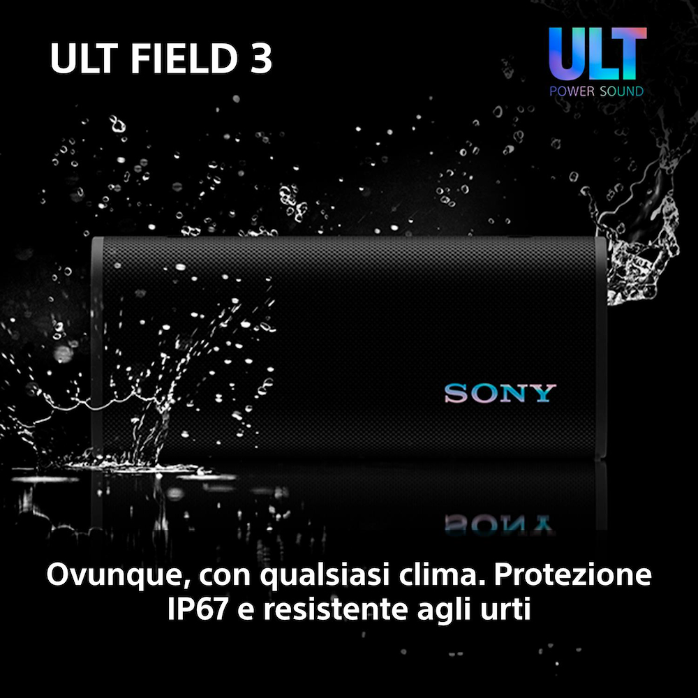 SONY SRSULT30B - Tragbarer Wireless Lautsprecher Schwarz