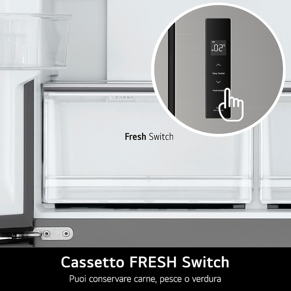 LG GMM41MSBEM - Multidoor Kühlschrank 474L No Frost LG GMM41MSBEM - Multidoor Kühlschrank 474L No Frost