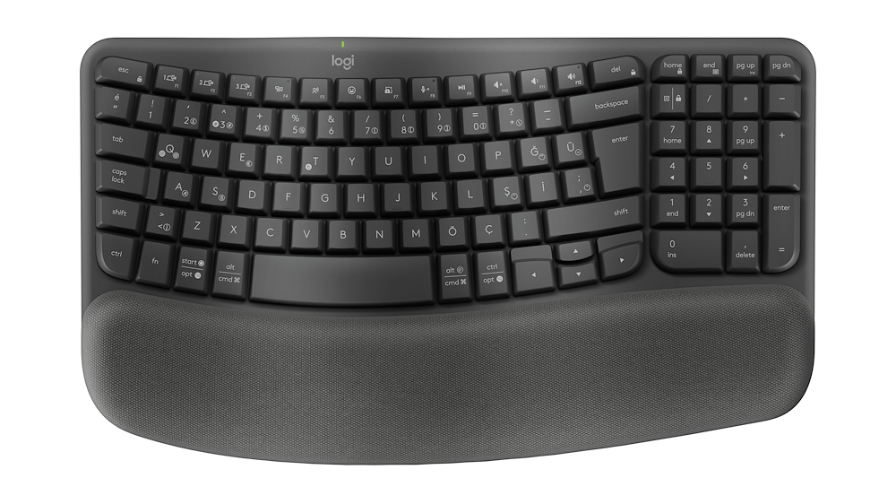 LOGITECH 920012293 - Tastiera Logitech Wave Wireless Ergonomica