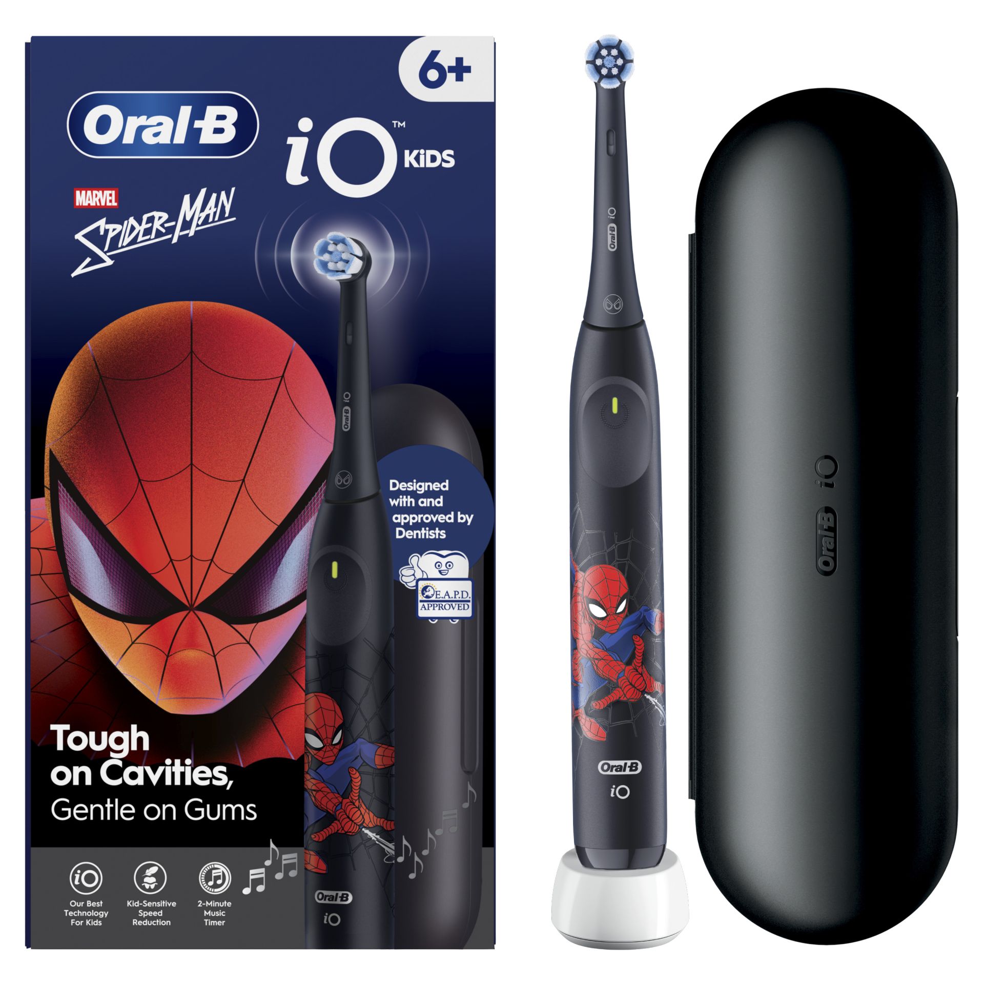 ORAL-B IO2SPIDERMANNERO - Elektrische Kinderzahnbürste Spider-Man