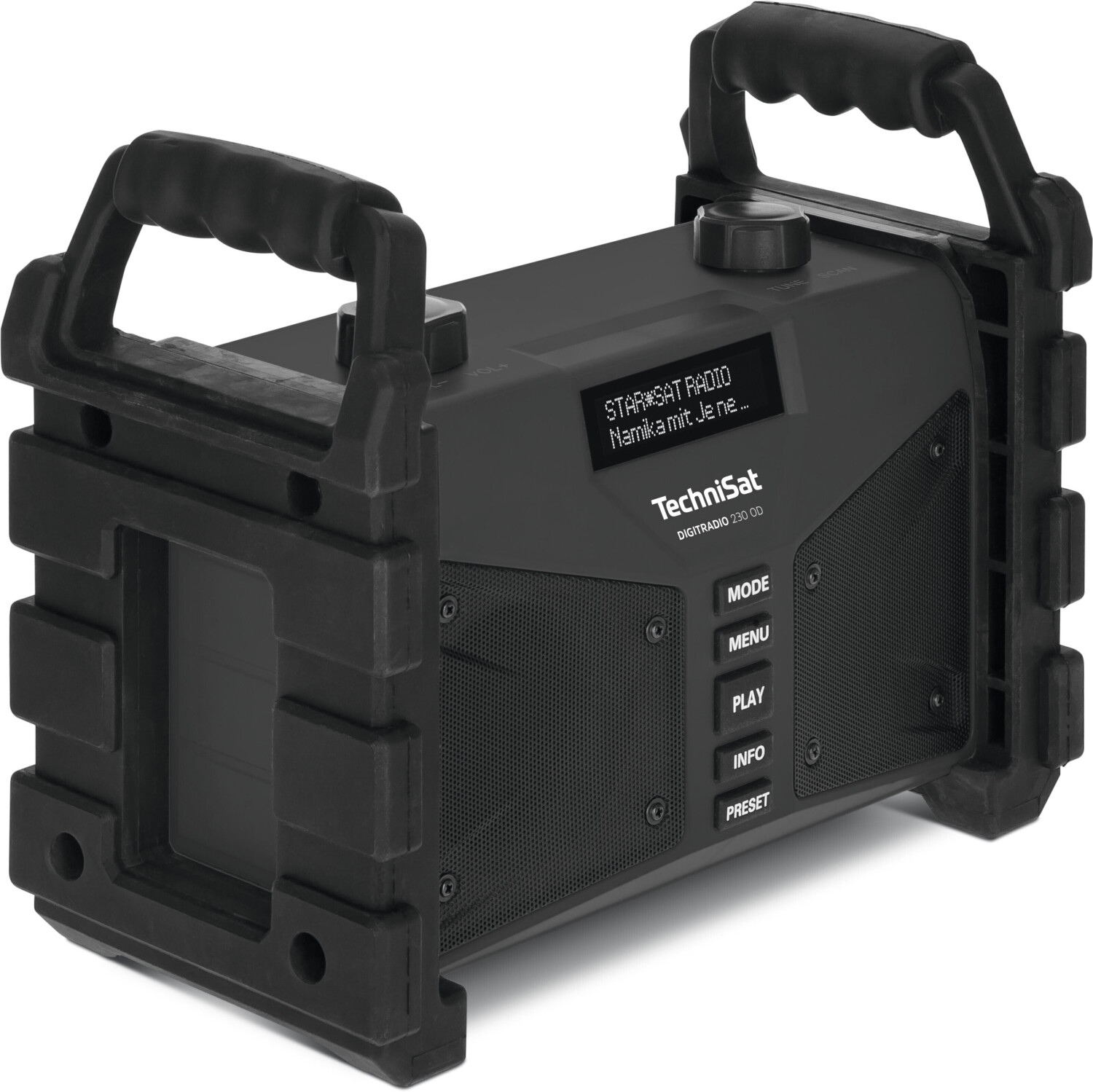 TECHNISAT 0002/3907 - DIGITRADIO 230 OD – Robusto Radio da Cantiere DAB+ con Bluetooth e Funzione di Ricarica USB​