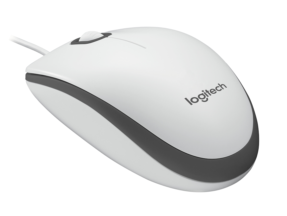 LOGITECH 910006764 - Mouse Wired Logitech M100 Bianco