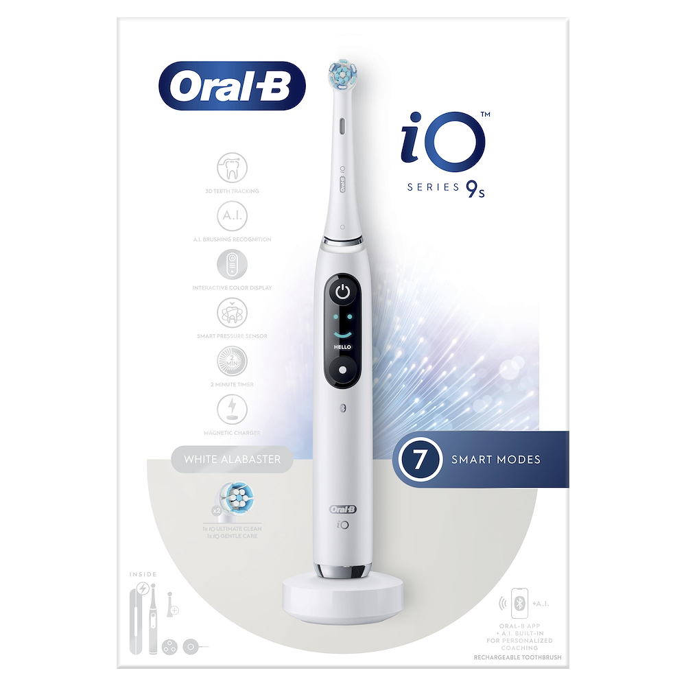 ORAL-B IO9SWHITE - Oral-B iO Series 9 Elektrische Zahnbürste White Alabaster ORAL-B IO9SWHITE - Oral-B iO Series 9 Elektrische Zahnbürste White Alabaster