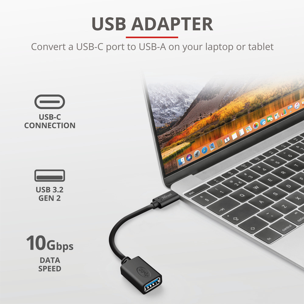 TRUST 20967 - 20967 0348205 ADATTATORE USB TYPE-C A USB3.0