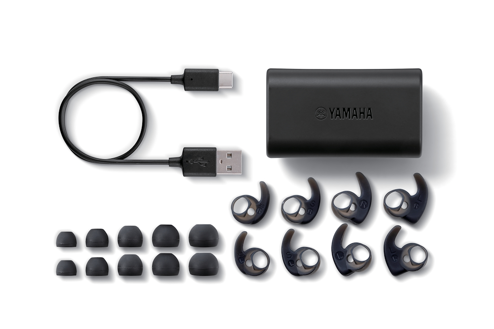 YAMAHA TWES5ABL - Sportliche TWS Bluetooth Ohrhörer