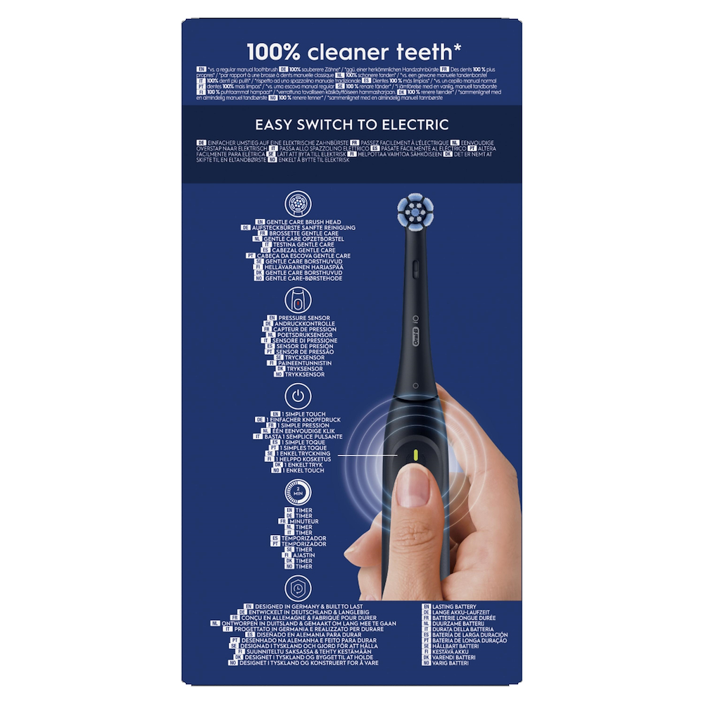ORAL-B IO2CLEANANDCAREBLACK - Spazzolino Elettrico Oral-B iO 2 Nero
