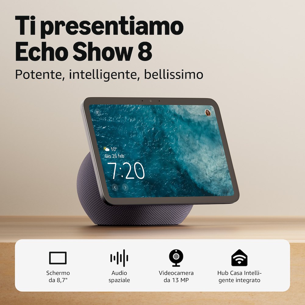 ECHO B0DTQF1MQT - Smart Display Echo Show 8