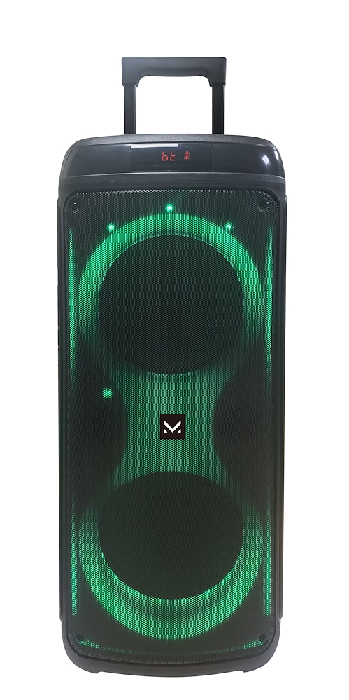 MAJESTIC FLAMET88BK - Party Lautsprecher Bluetooth Trolley 480W mit Lichtern