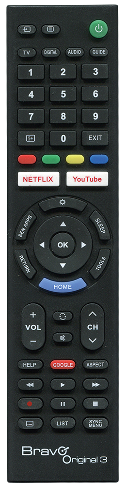 BRAVO ORIGINAL3 - Originalfernbedienung für Sony Fernseher
