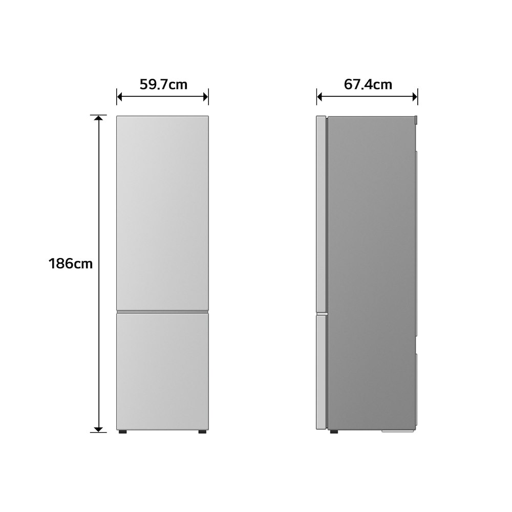 LG GBBS312CPY - Kombikühlschrank 333L AI Inverter