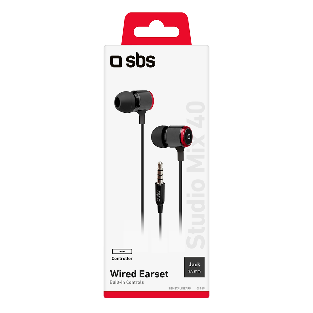SBS TEMETALINEARK - Cuffie In-Ear Stereo Metal Studio Mix 40