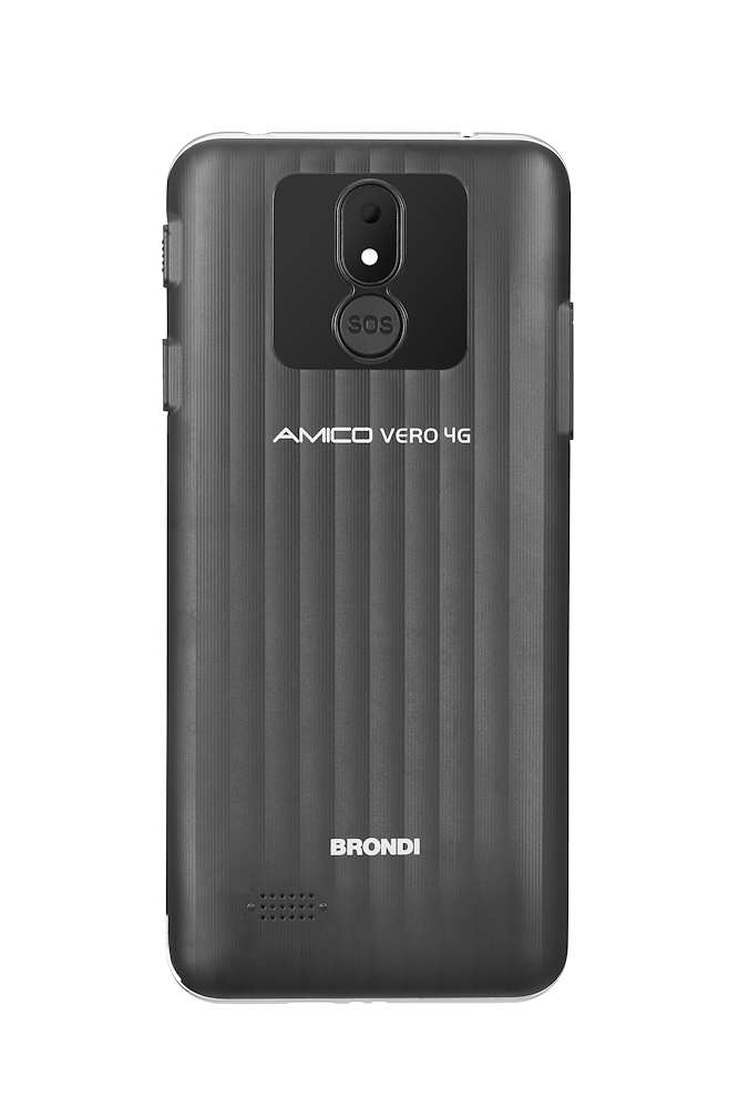 BRONDI AMICOVERO4GPIUBLACK - Smartphone Senior Facile