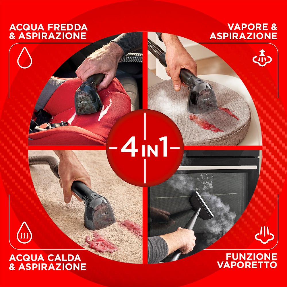 POLTI PTEU0325 - Pulitore Vapore 2000W 4in1