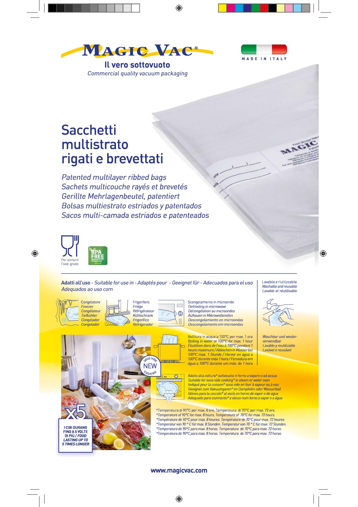 MAGIC VAC ACO1024 - Magic Vac Vakuumierbeutel mit Label 20x30 cm