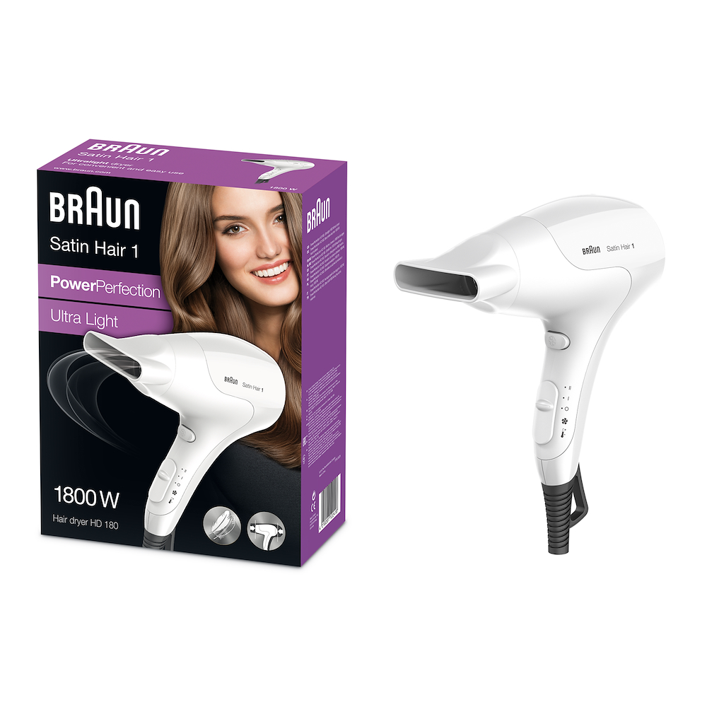 BRAUN BRHD180E - Asciugacapelli Braun 1800W Satin Hair
