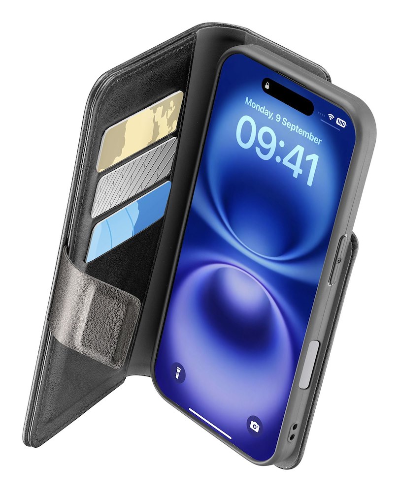 CELLULAR LINE BOOKAG2IPH16MAXK - Buchagenda iPhone 16 Plus