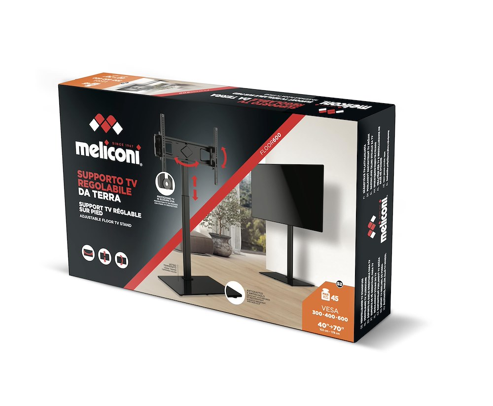 MELICONI 480816 - TV-Halterung 40"-70" Schwarz