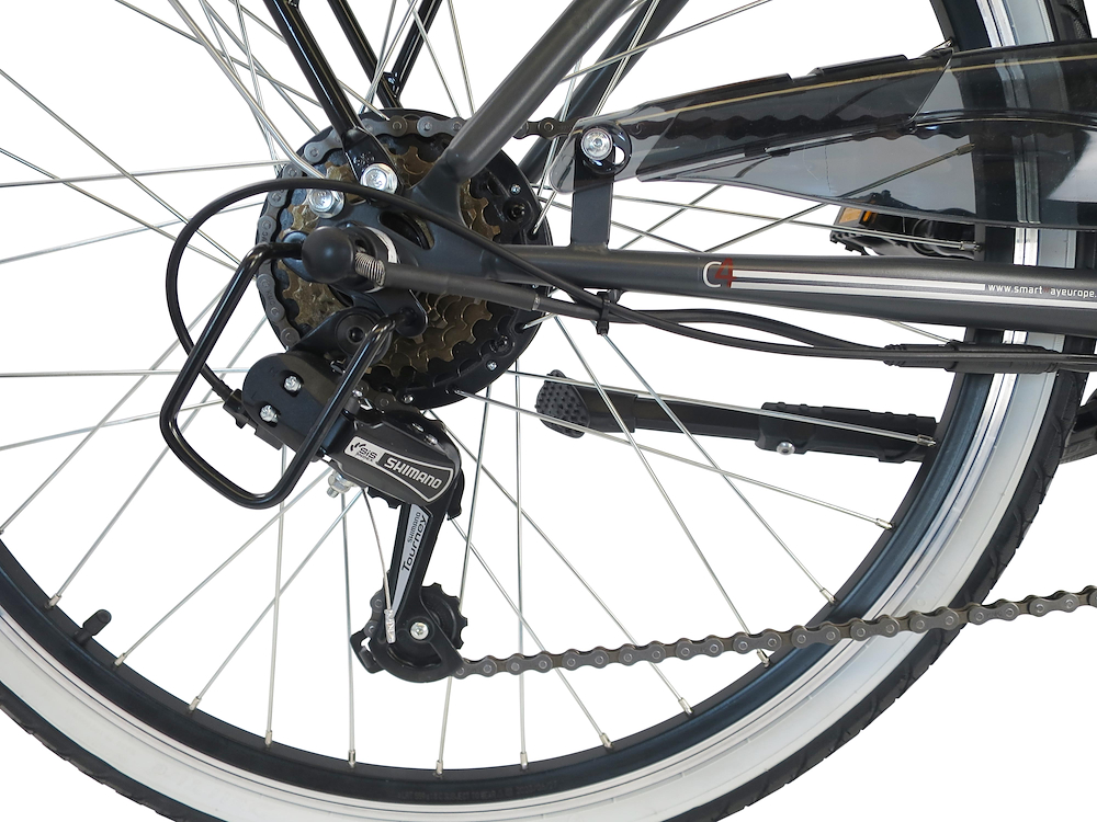 SMARTWAY C4D4SCG - E-Bike Stadt Aluminium 36V 10.4AH Grau