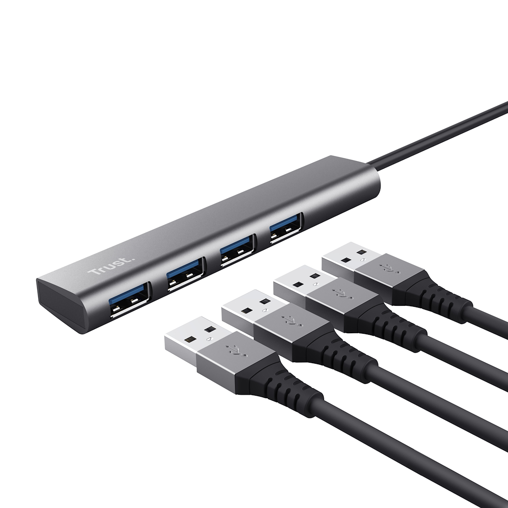TRUST 24948 - Trust Halyx USB-C Hub 4 Ports
