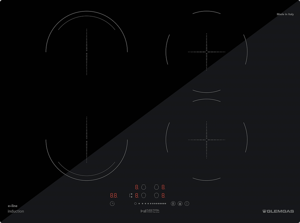 GLEM GAS GTI741BSL - Induktionskochfeld 70cm mit Touch-Steuerung