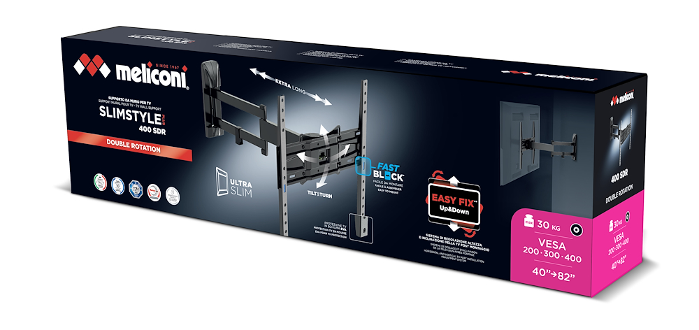 MELICONI 480994 - Supporto TV Slimstyle Plus 400 SDR