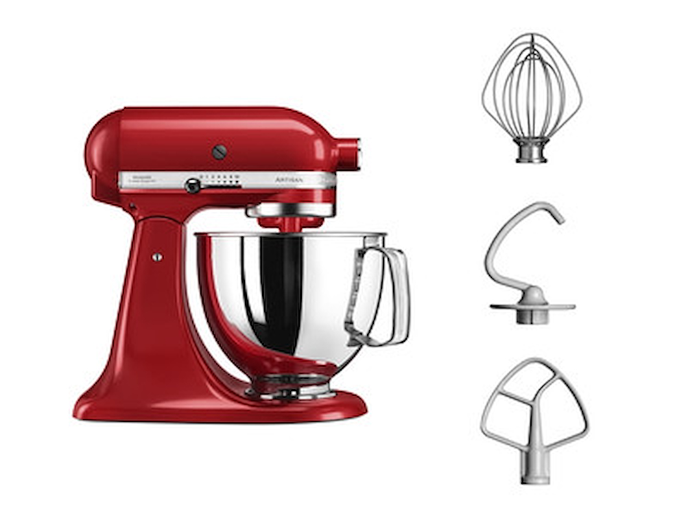 KITCHENAID 5KSM125EER - Impastatore KitchenAid rosso 4,8L