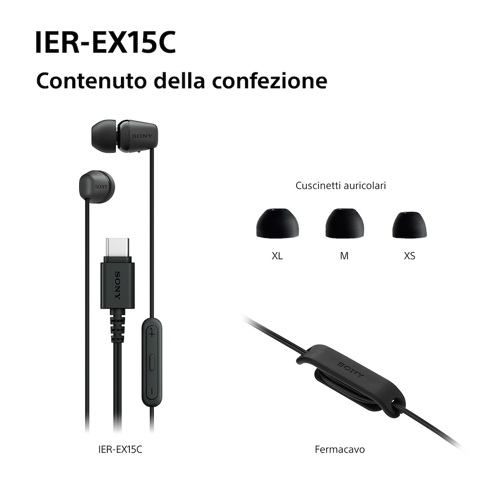 SONY IEREX15CB - In-Ear Kopfhörer USB-C Schwarz