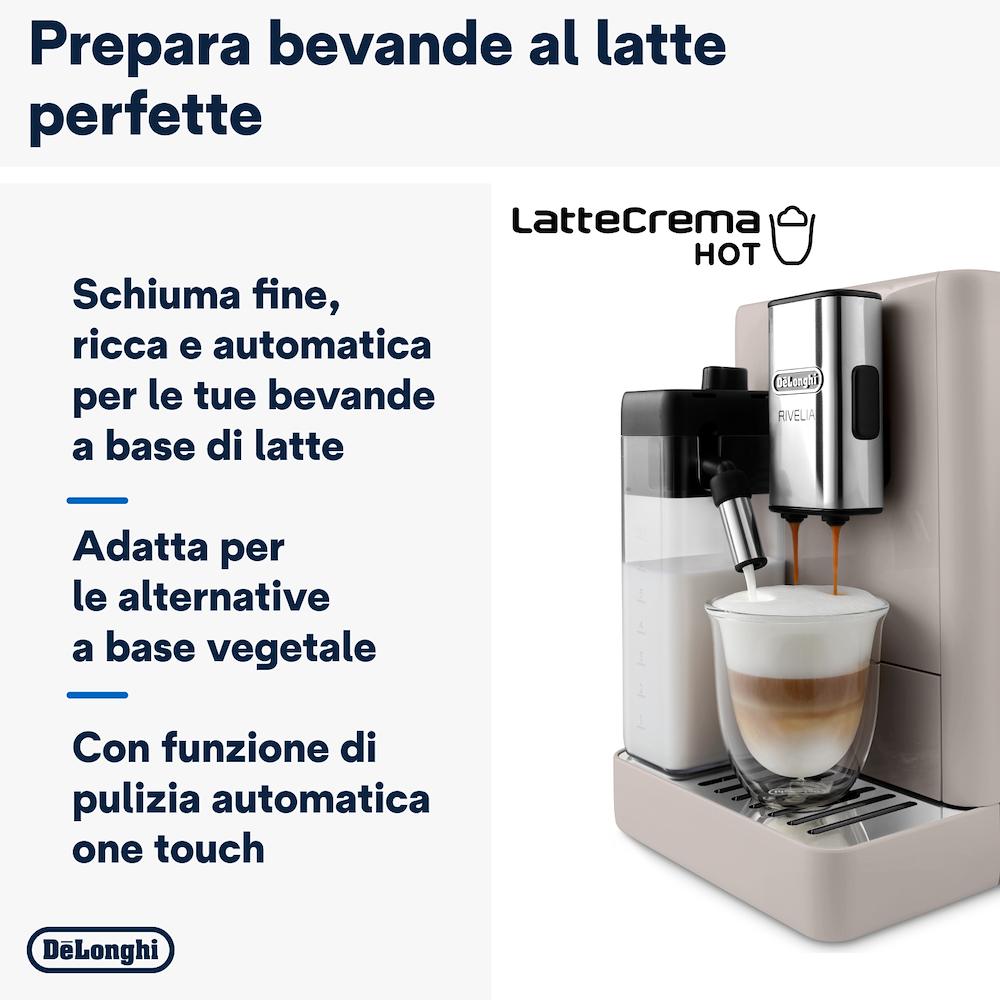 DE LONGHI EXAM44055BG - De'Longhi Rivelia EXAM440.55.BG Macchina da caffè automatica