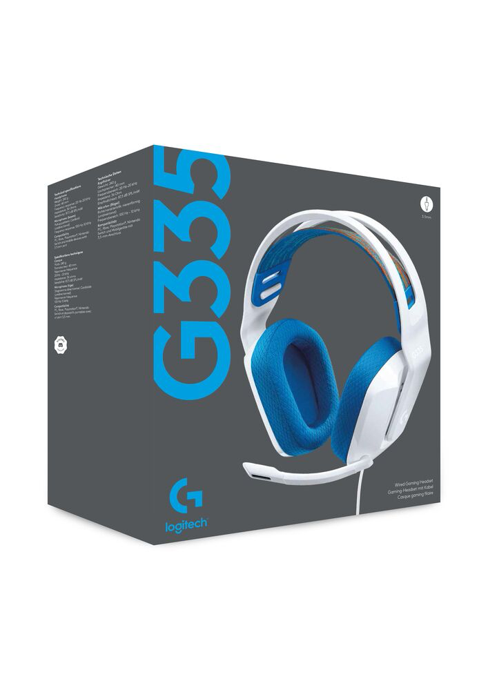 LOGITECH 981001018 - Cuffia da Gioco G335 Bianca