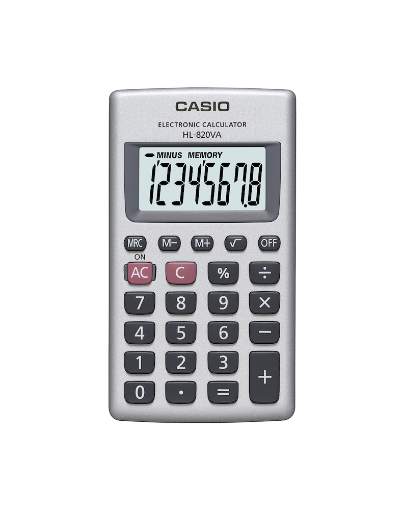 CASIO HL820VA - Calcolatrice Tavolo XL CASIO HL820VA - Calcolatrice Tavolo XL