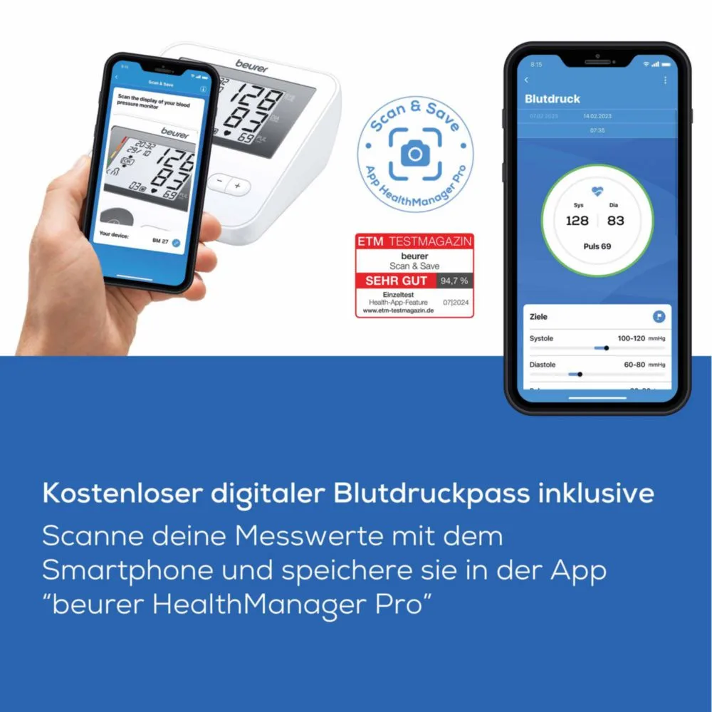 BEURER BM27PIU - Misuratore di pressione da braccio Beurer BM27