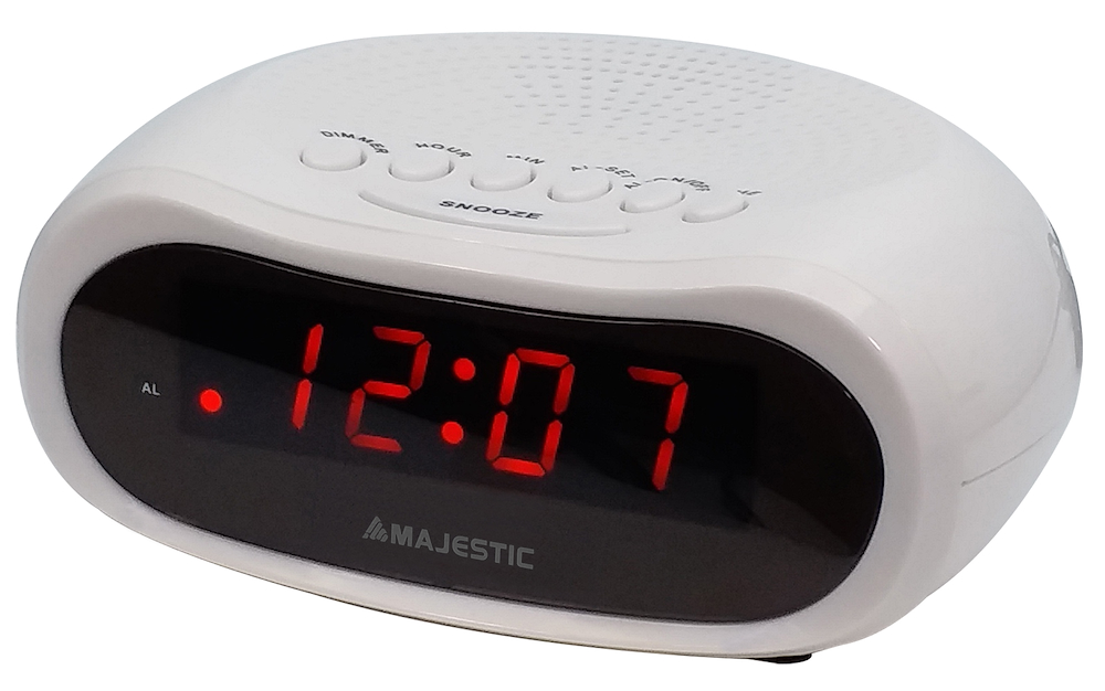 MAJESTIC SVE232WH - Digitale Wecker mit LED-Display